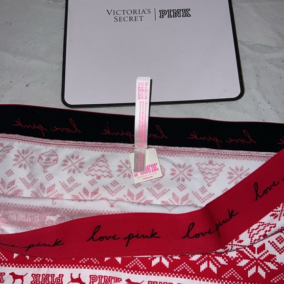 Victoria's Secret Boyshort PINK Christmas Boyshort Underwear UNISEX XL - Picture 9 of 10